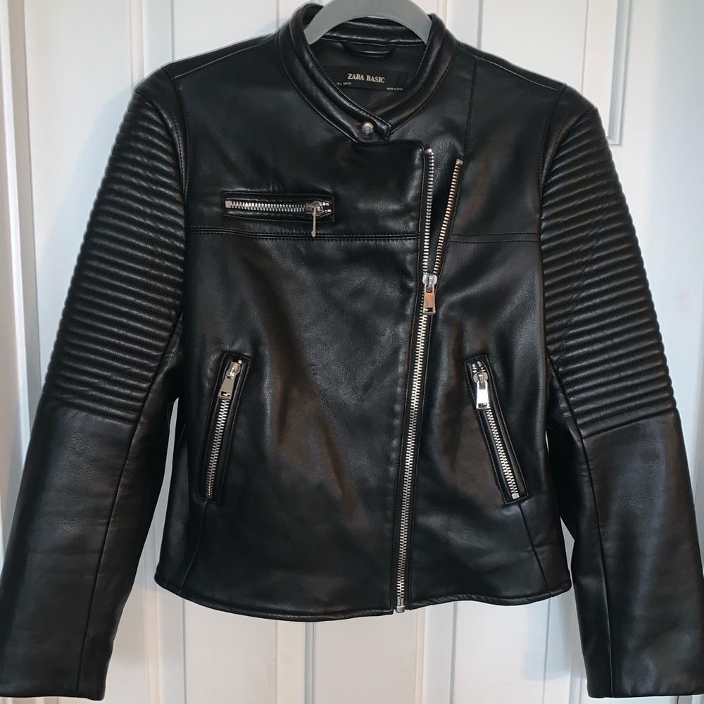 Zara faux Leather Moto Jacket